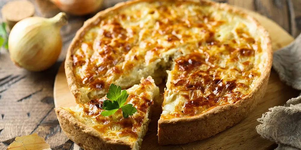 Tarte aux poireaux et aux lardons